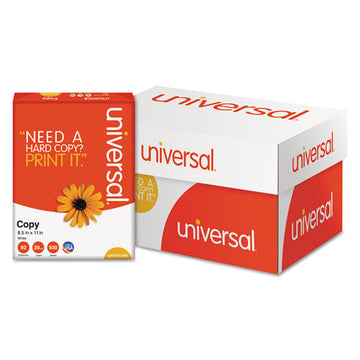 Universal® Copy Paper, 92 Bright, 20 Lb, 8.5 X 11, White, 500 Sheets-ream, 10 Reams-carton freeshipping - TVN Wholesale